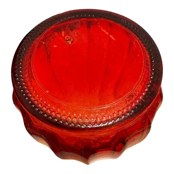 Jeannette Red/Yellow Amberina Glass 8.75" Flower/Bud Vase - Picture 3 of 3